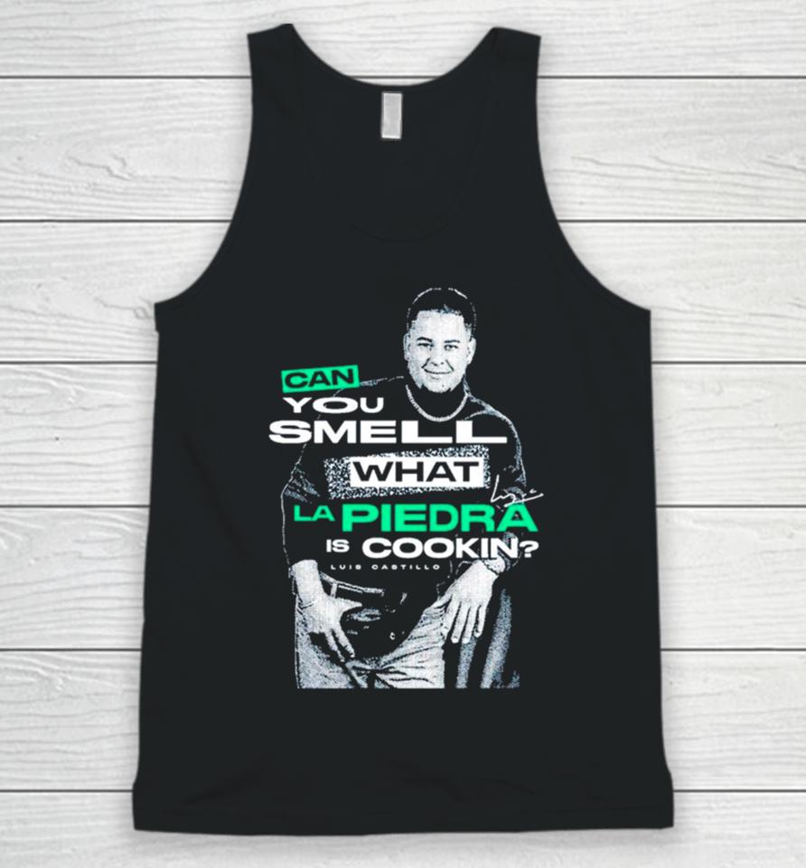 Luis Castillo Can You Smell What La Piedra Is Cookin Unisex Tank Top