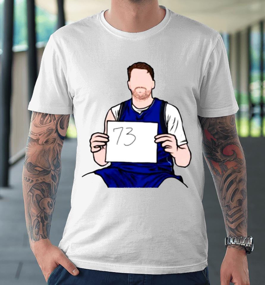 Luka Doncic 73 Points Cartoon Basketball Premium T-Shirt
