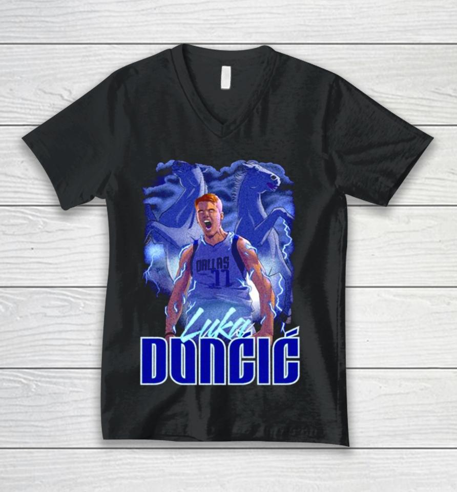Luka Doncic Dallas Mavericks Basketball Unisex V-Neck T-Shirt
