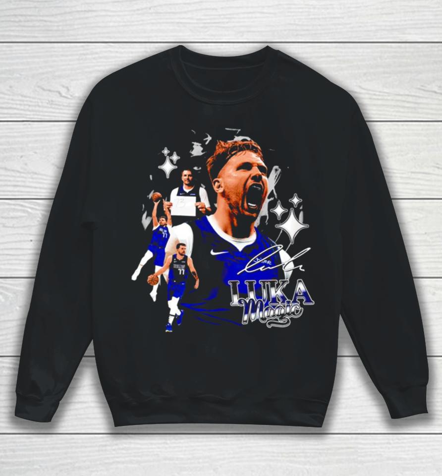 Luka Doncic Dallas Mavericks Graphic Poster Sweatshirt