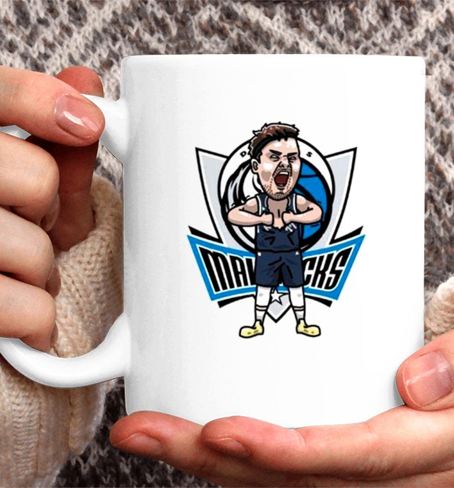 Luka Doncic Dallas Mavericks Player Cartoon Coffee Mug