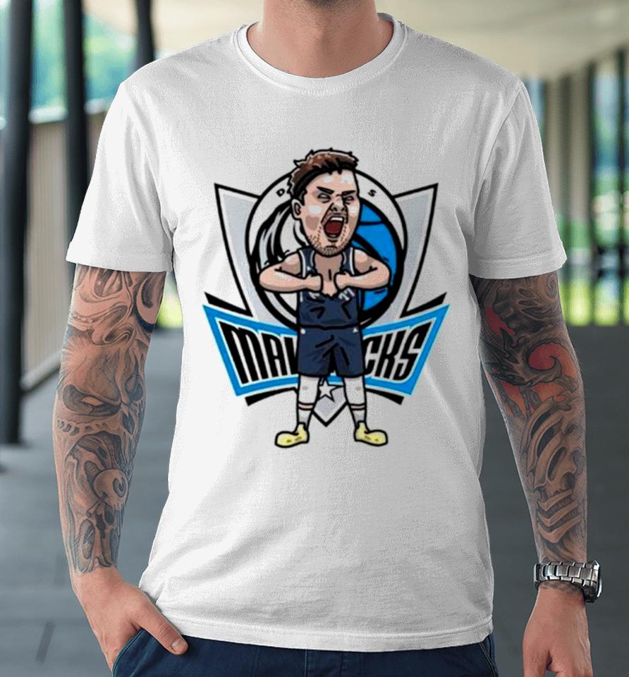 Luka Doncic Dallas Mavericks Player Cartoon Premium T-Shirt