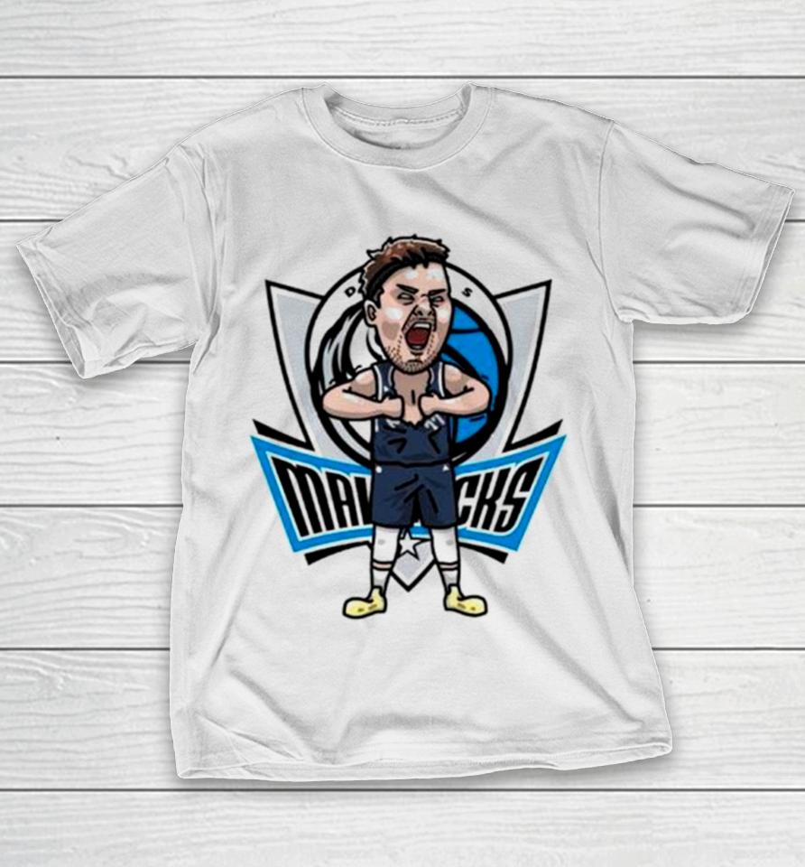 Luka Doncic Dallas Mavericks Player Cartoon T-Shirt