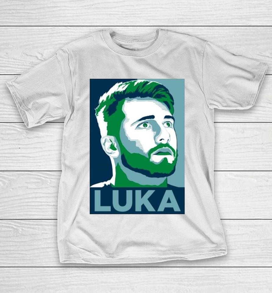 Luka Player Basketball Dallas Mavericks Art Green T-Shirt