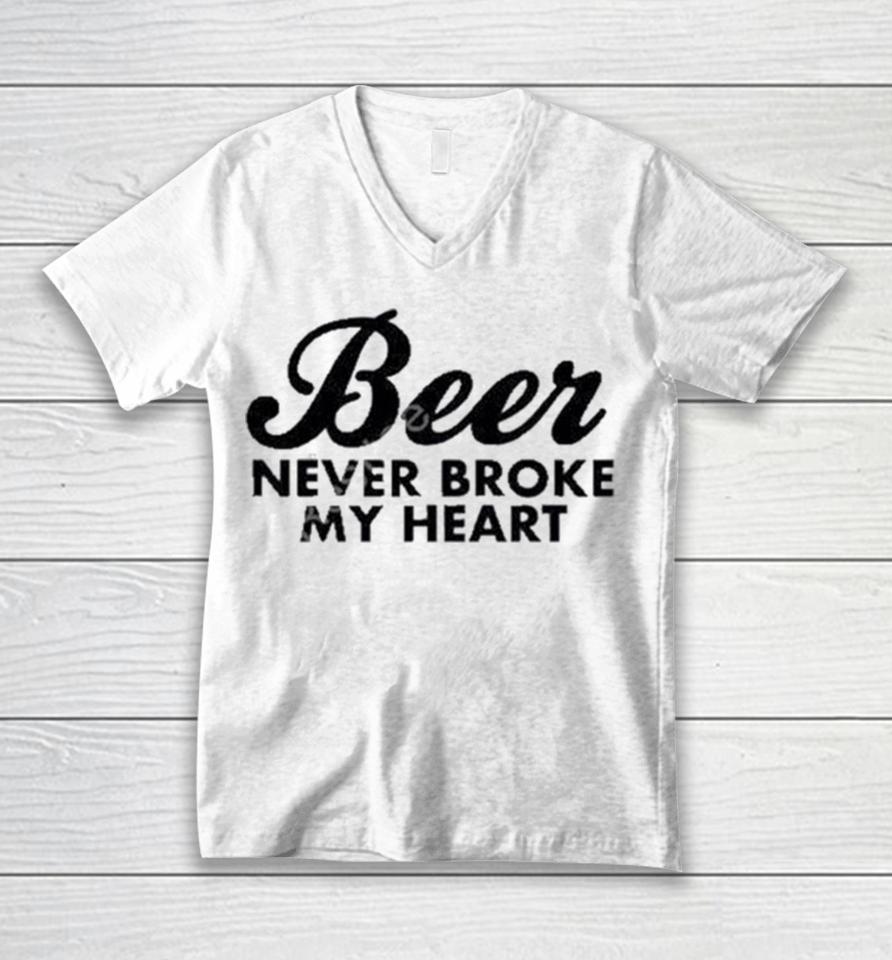 Luke Combs Beer Never Broke My Heart Unisex V-Neck T-Shirt