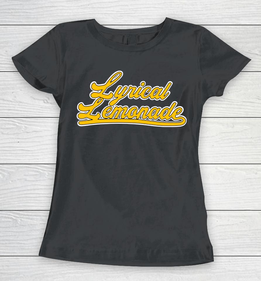Lyrical Lemonade Merch Script Black Women T-Shirt