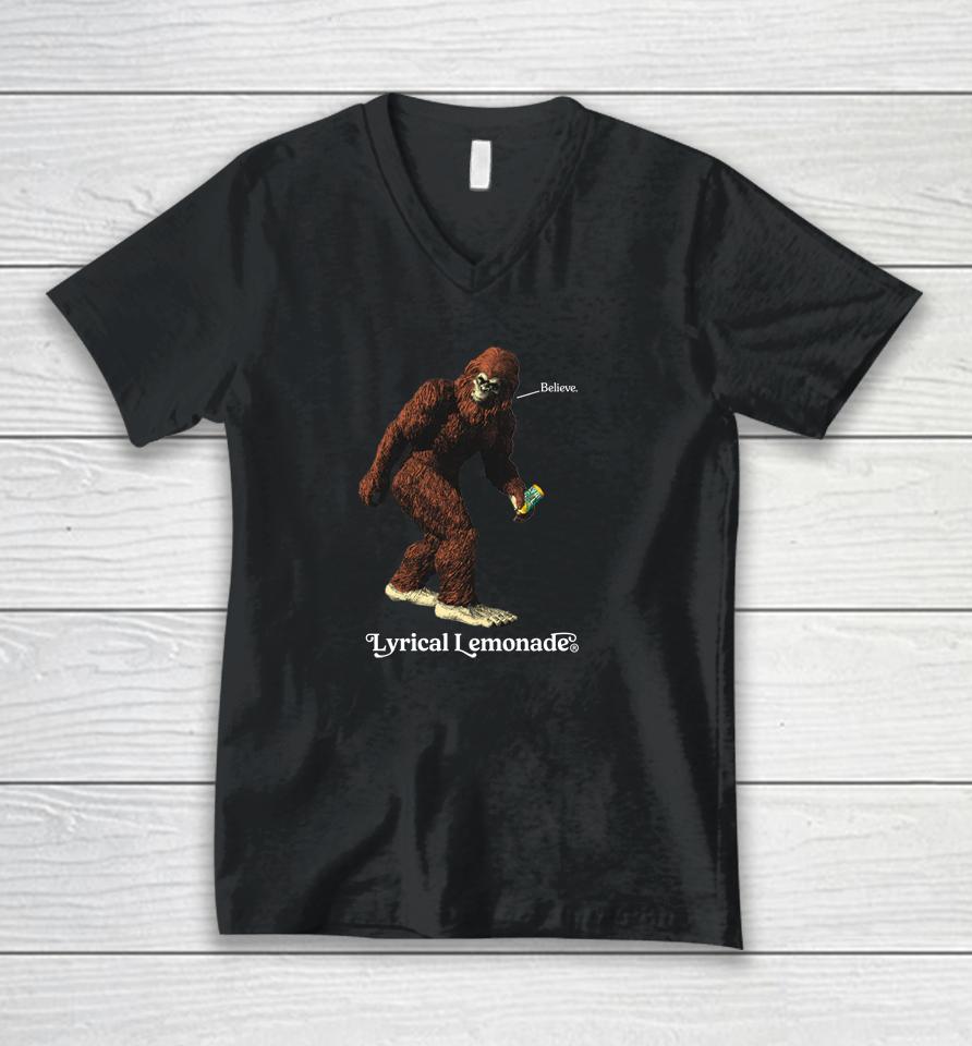 Lyrical Merch Lemonade Bigfoot Unisex V-Neck T-Shirt