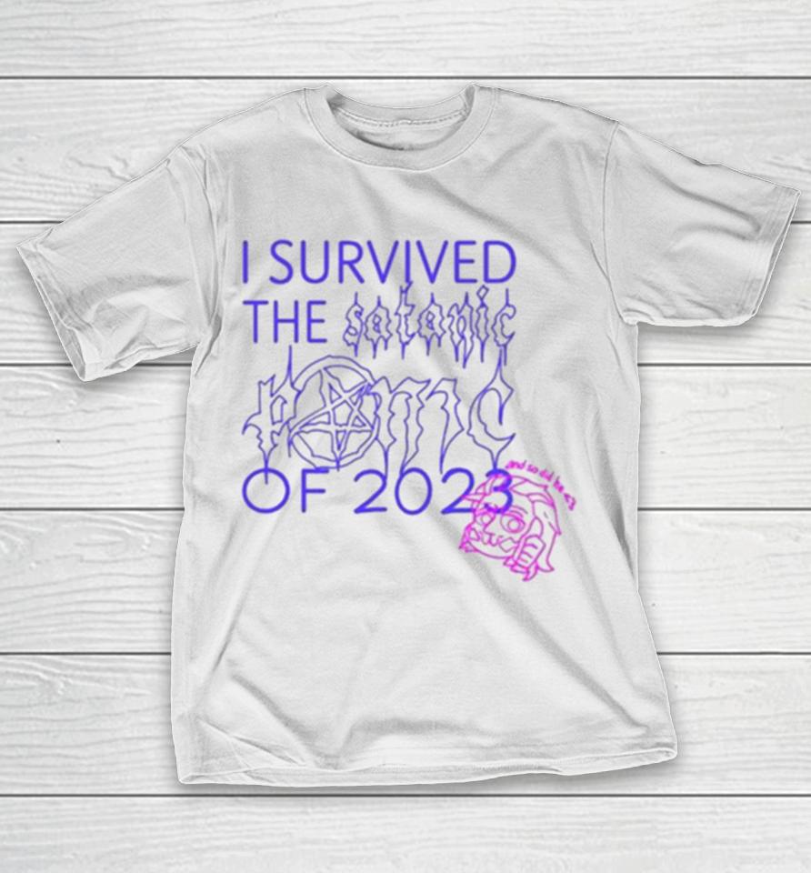 Lysander I Survived The Satanic Panic Of 2023 And So Did He T-Shirt
