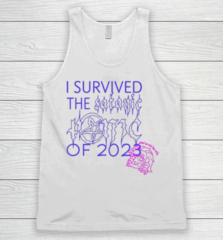 Lysander I Survived The Satanic Panic Of 2023 And So Did He Unisex Tank Top