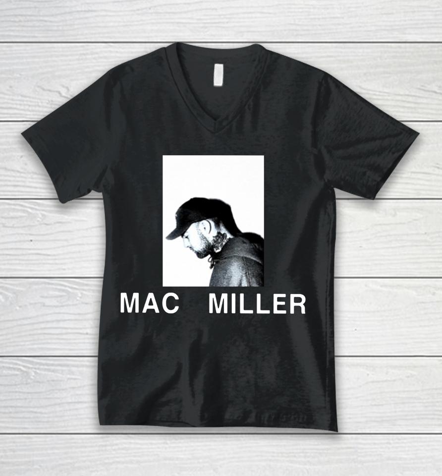 Mac Miller Portrait Unisex V-Neck T-Shirt