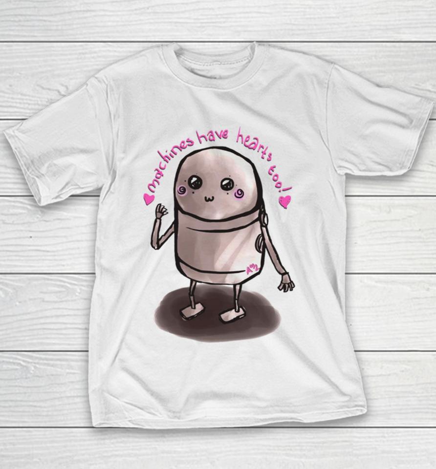 Machines Have Hearts Too Nier Automata Youth T-Shirt