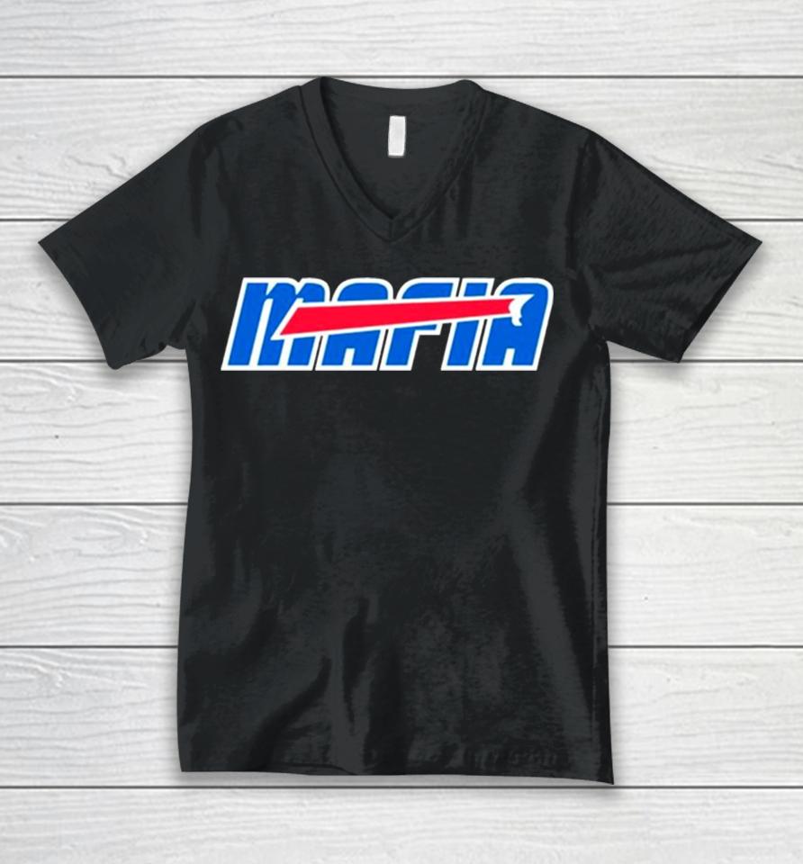 Mafia Buffalo Football Nfl Team Logo Unisex V-Neck T-Shirt