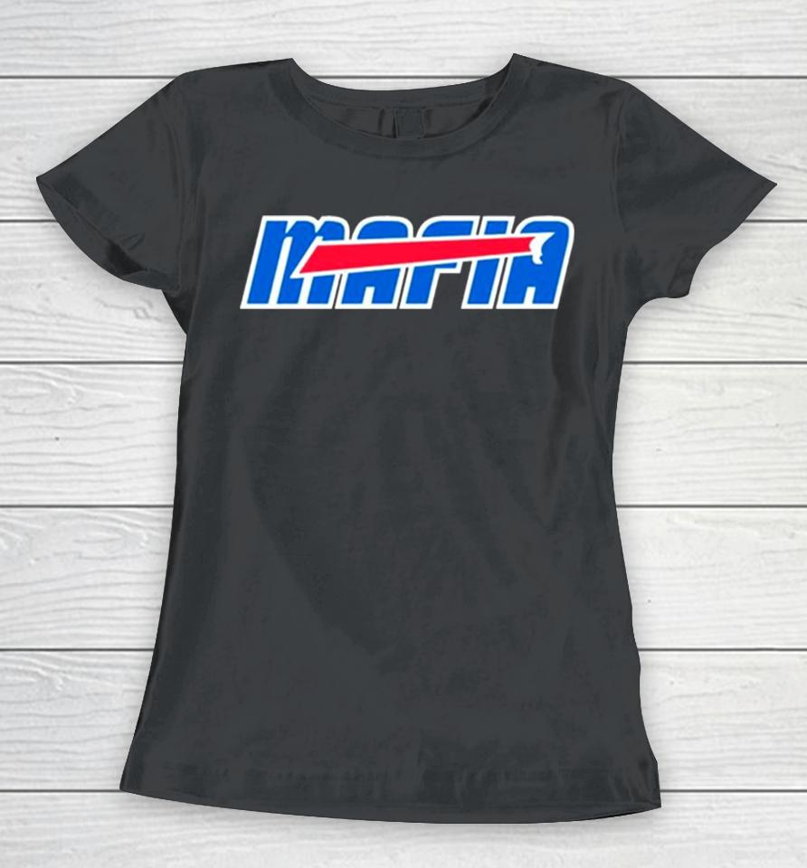 Mafia Buffalo Football Nfl Team Logo Women T-Shirt