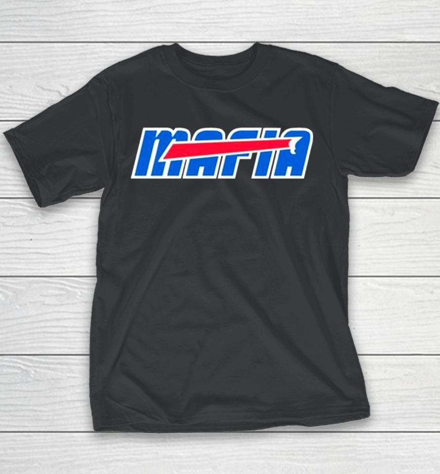 Mafia Buffalo Football Nfl Team Logo Youth T-Shirt
