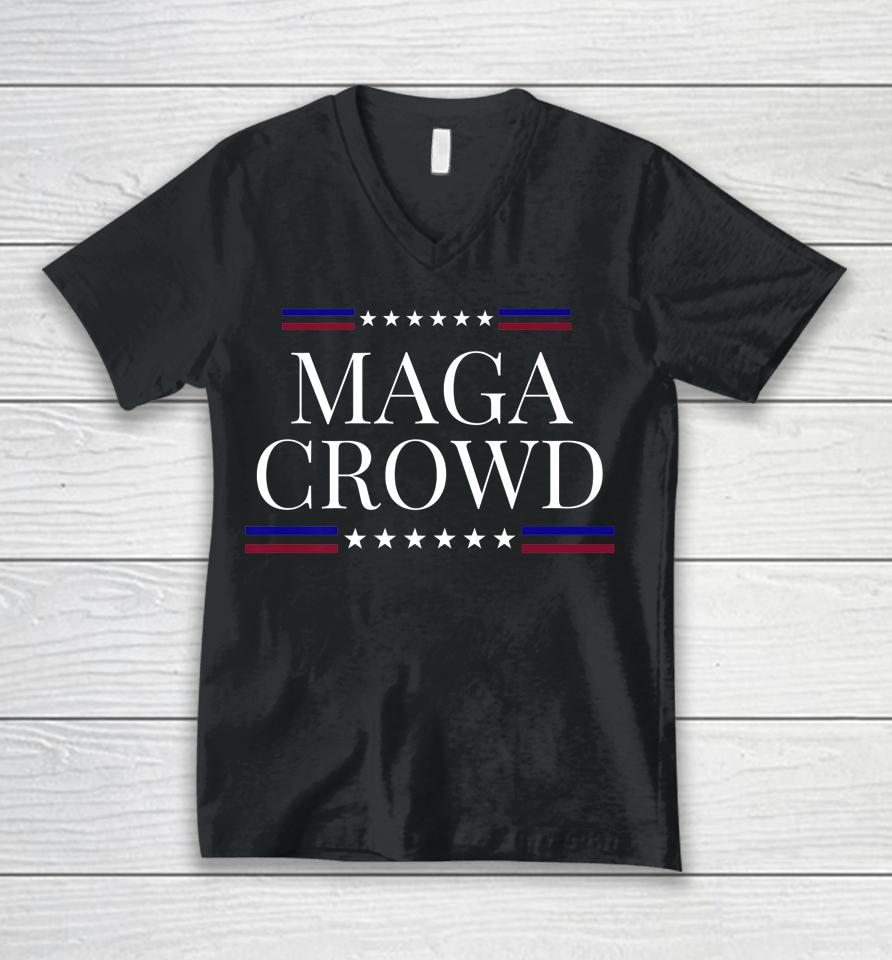 Maga Crowd Ultra Maga Unisex V-Neck T-Shirt
