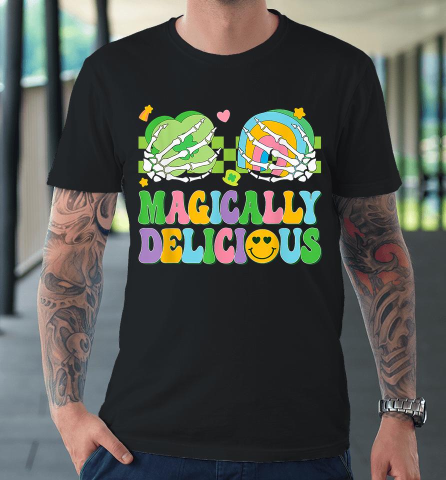 Magically Delicious Hippie St Patrick's Day Skeleton Charms Premium T-Shirt