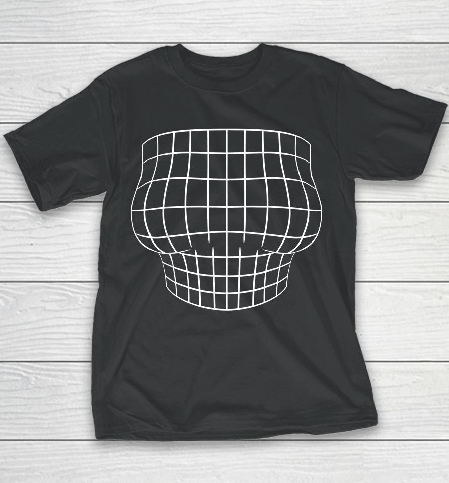 Magnified Chest Optical Illusion Youth T-Shirt