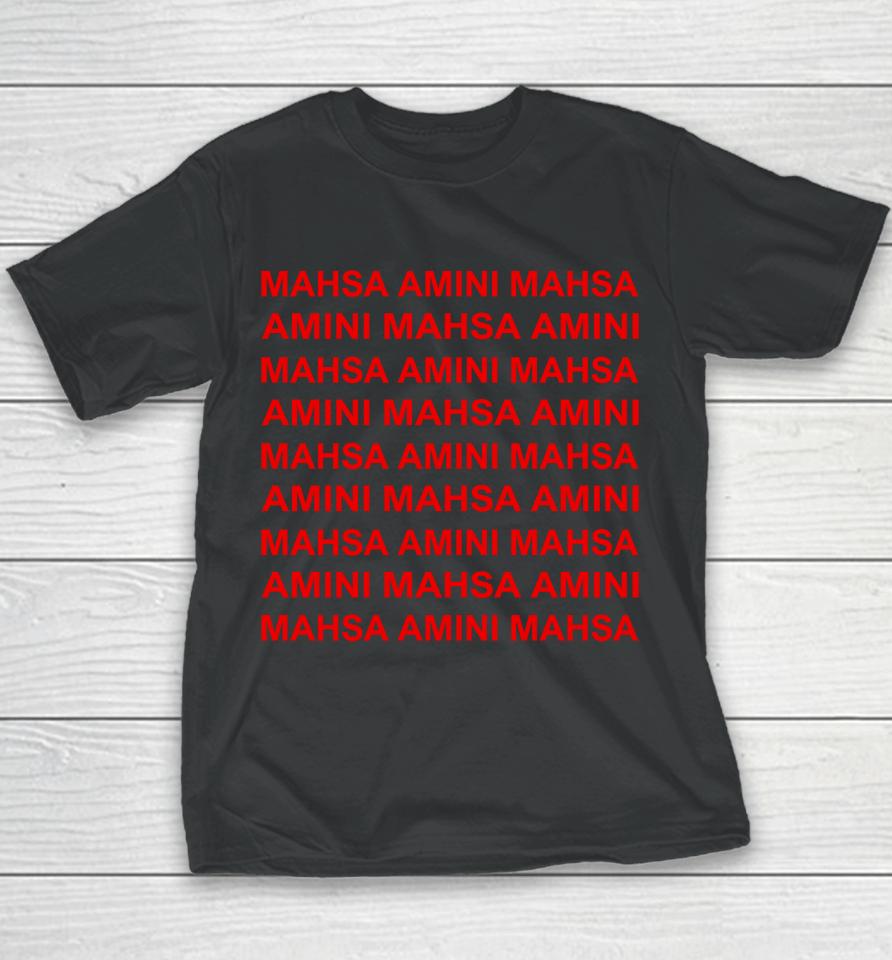 Mahsa Amini Jessica Chastain Youth T-Shirt
