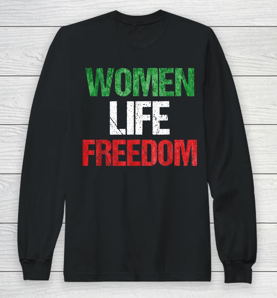 Mahsa Amini T-Shirt Mahsaamini Iran T Shirt Women Life Freedom Long Sleeve T-Shirt