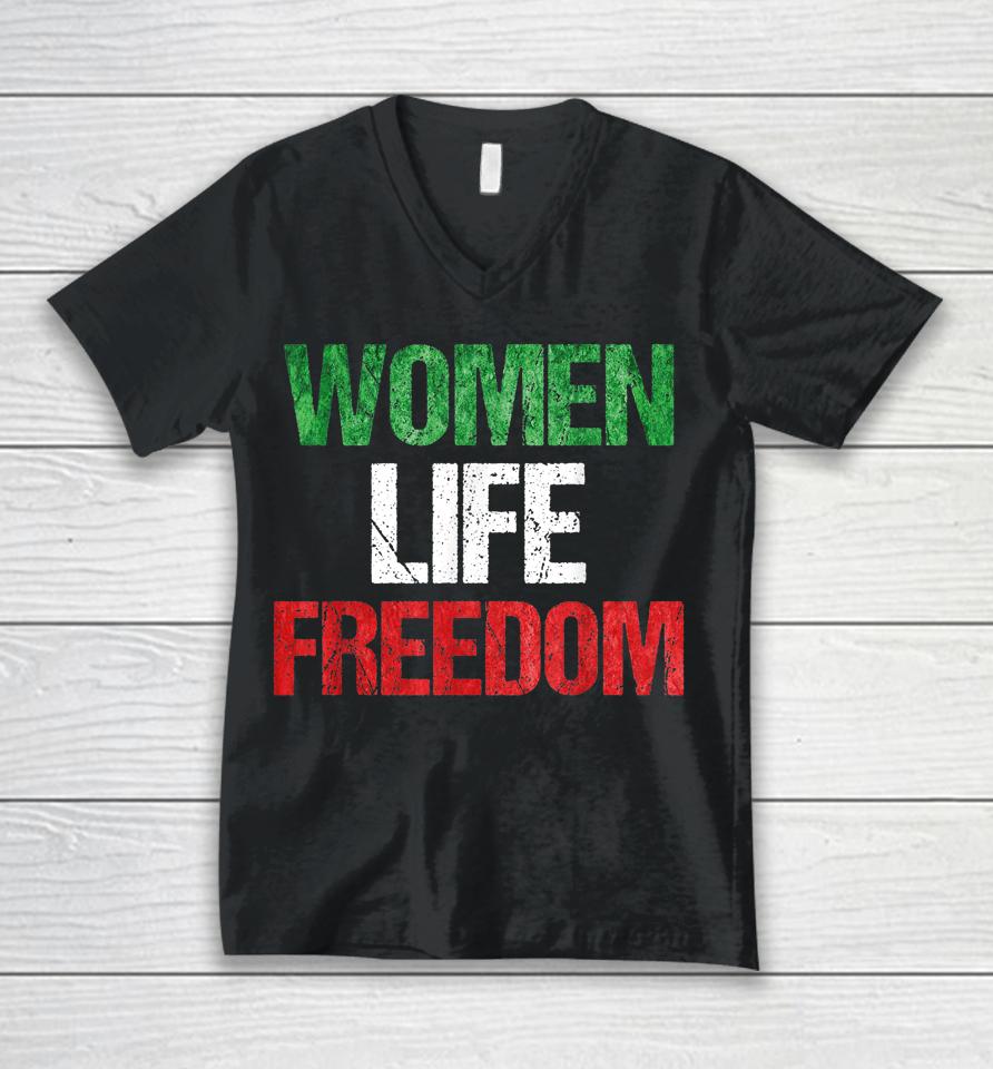 Mahsa Amini T-Shirt Mahsaamini Iran T Shirt Women Life Freedom Unisex V-Neck T-Shirt