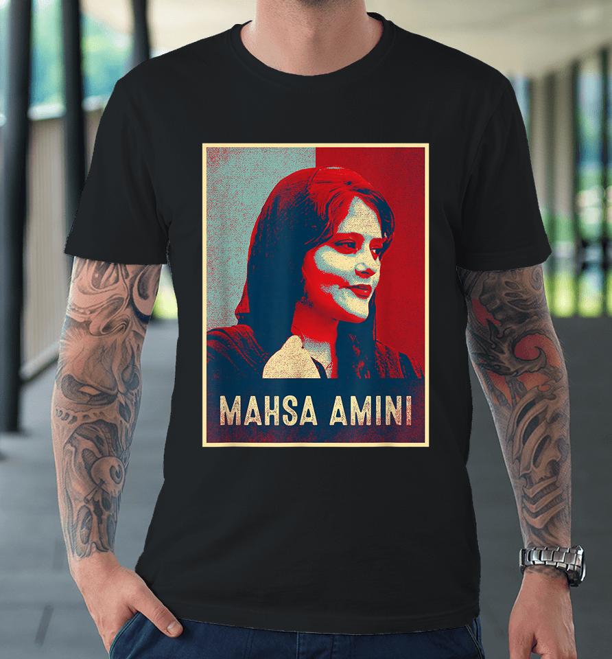 Mahsa Amini Vintage Retro Premium T-Shirt