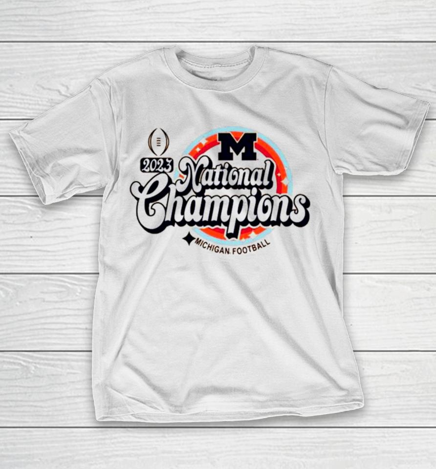 Maize Michigan Wolverines College Football Playoff 2023 National Champions Cropped T-Shirt