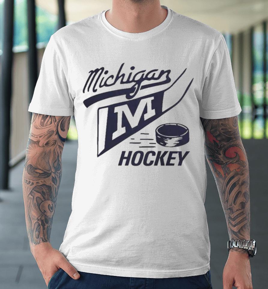 Maize Michigan Wolverines Gold Sweatshirts Premium T-Shirt