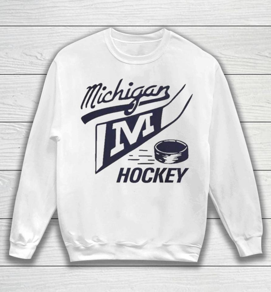 Maize Michigan Wolverines Gold Sweatshirts Sweatshirt