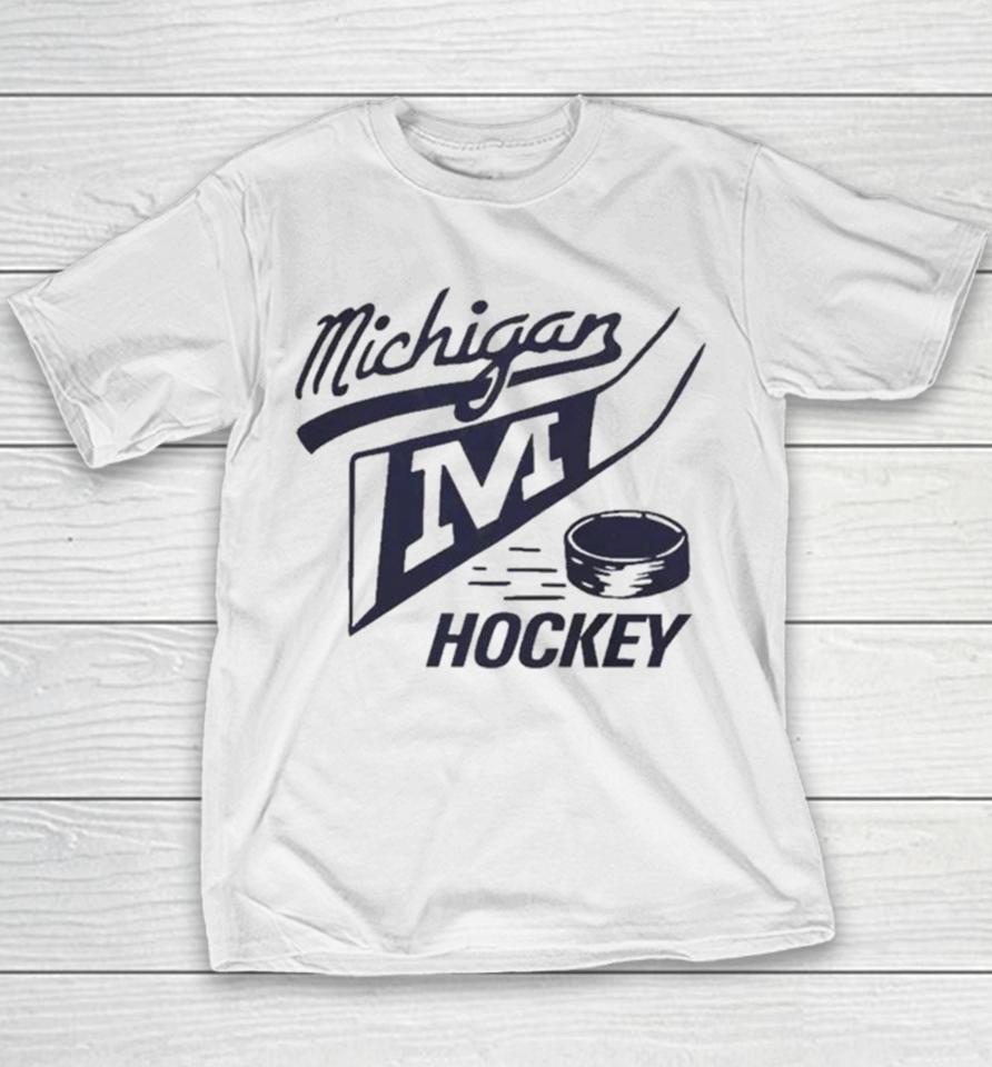 Maize Michigan Wolverines Gold Sweatshirts Youth T-Shirt