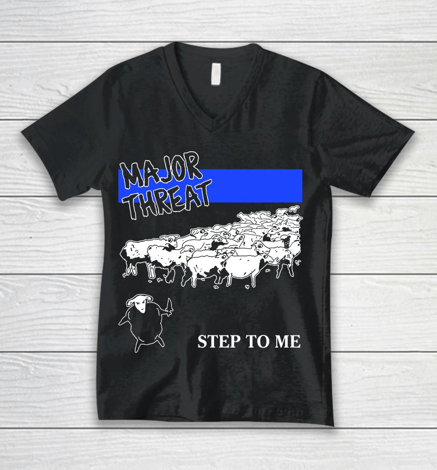 Major Threat Step To Me Unisex V-Neck T-Shirt