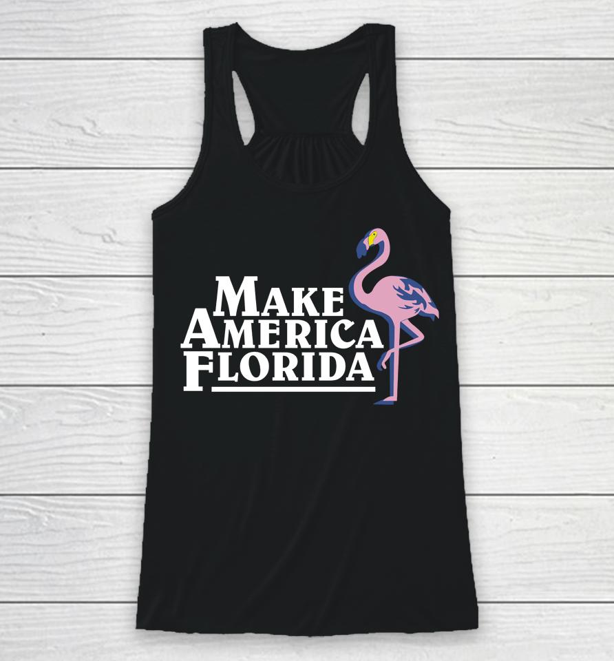 Make America Florida Flamingo Racerback Tank