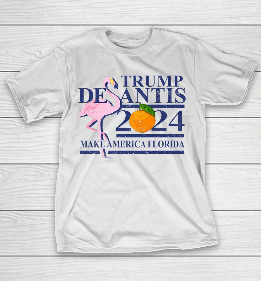 Make America Florida Trump Desantis 2024 Election T-Shirt