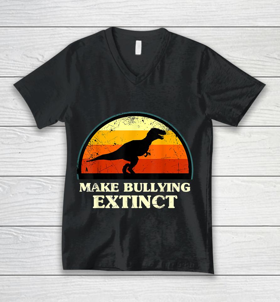 Make Bullying Extinct Unisex V-Neck T-Shirt