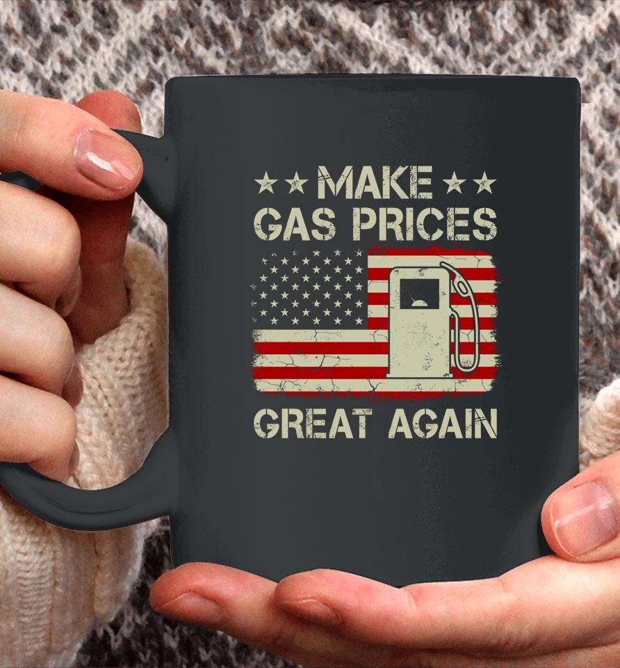 Make Gas Prices Great Again Vintage American Flag Coffee Mug