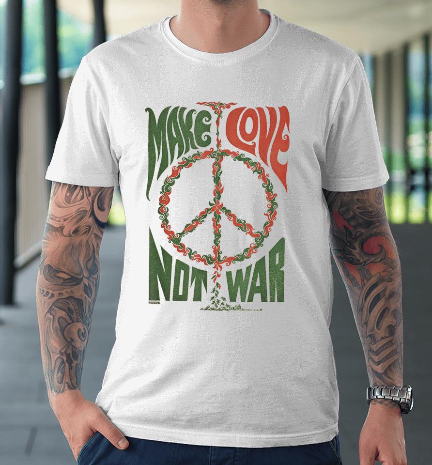 Make Love Not War Peace Vintage Premium T-Shirt