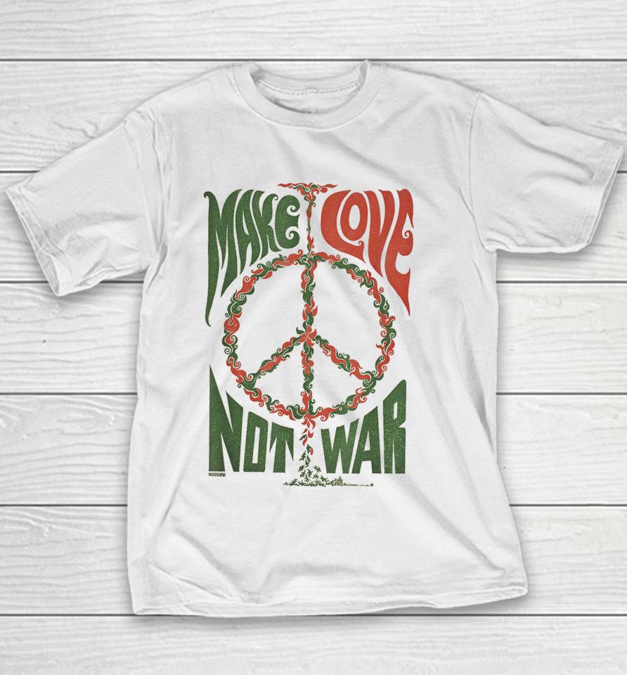 Make Love Not War Peace Vintage Youth T-Shirt