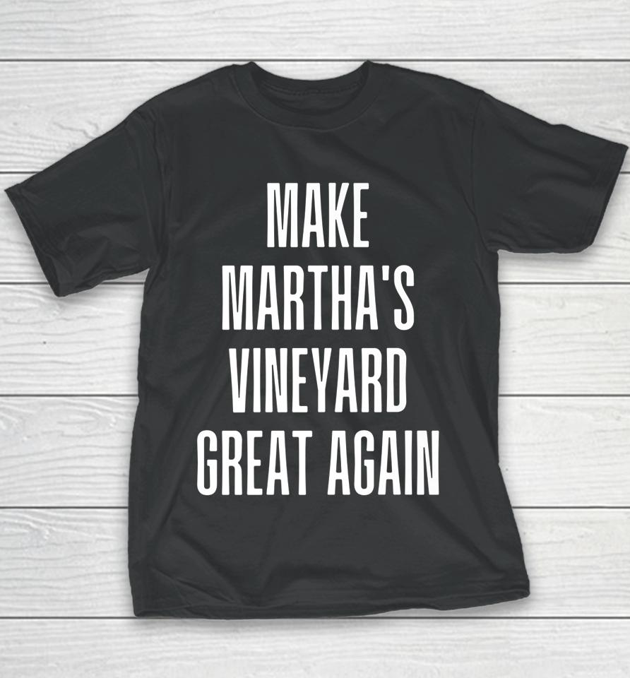Make Martha's Vineyard Great Again Funny Trump Desantis 2024 Youth T-Shirt
