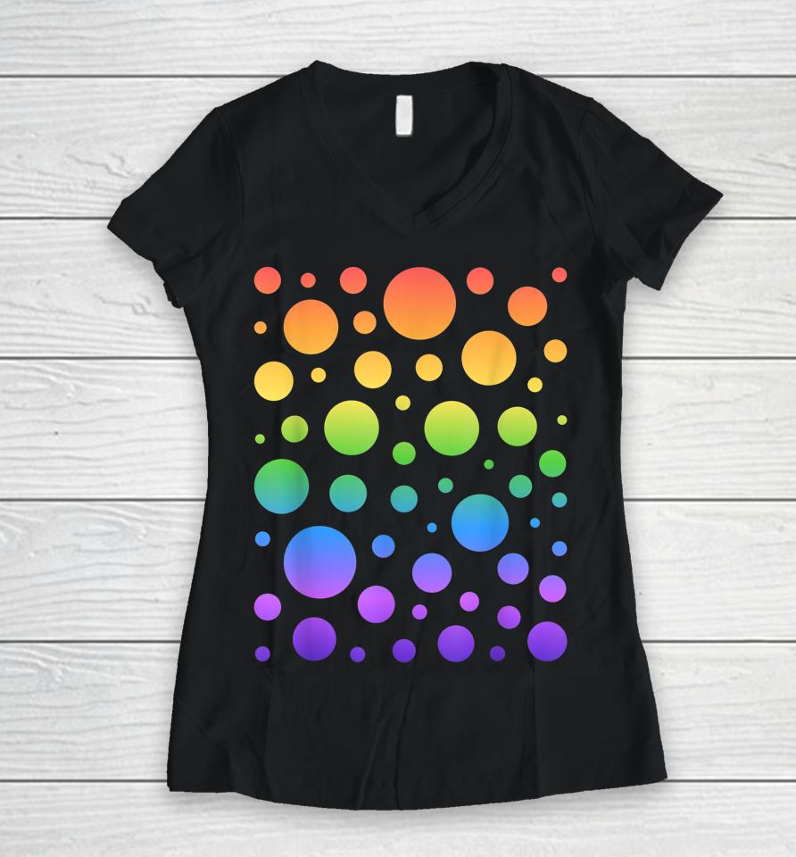 Make Your Mark Dot Day Shirt The Dot Women V-Neck T-Shirt
