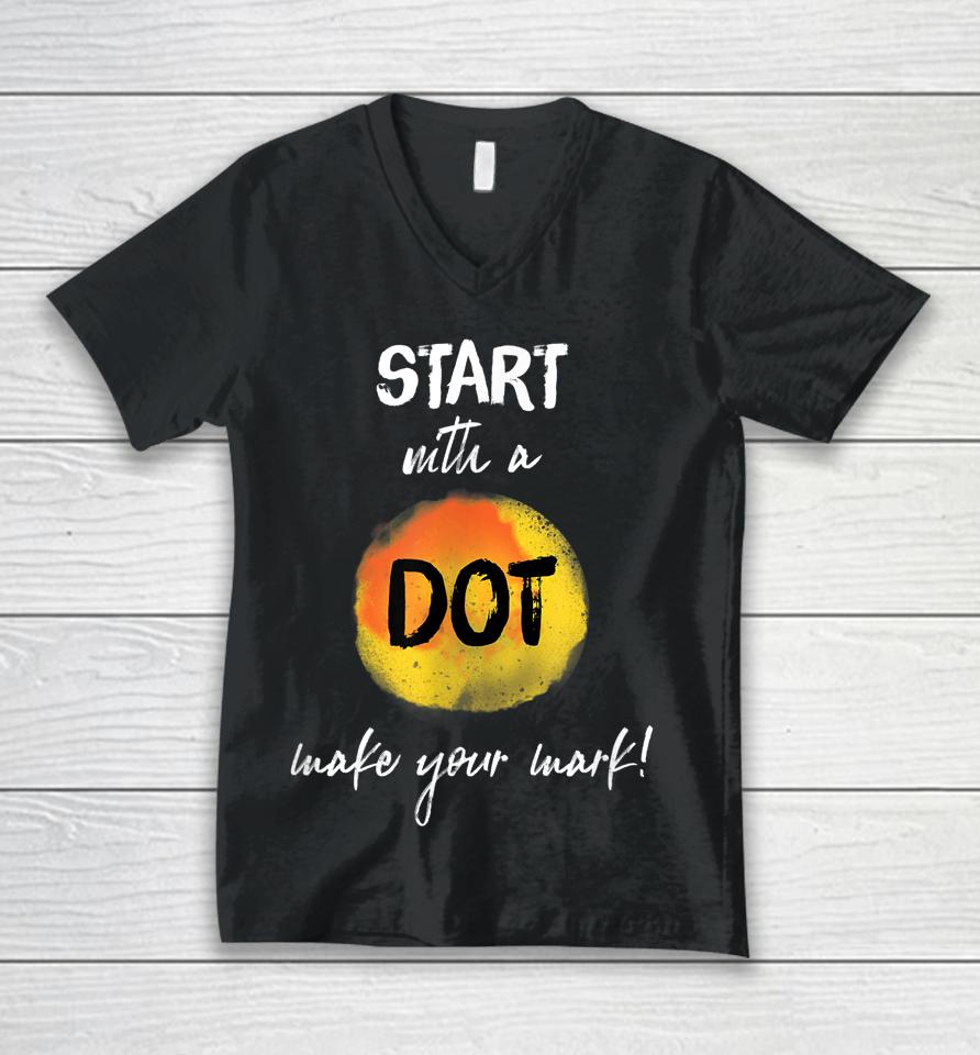 Make Your Mark - International Dot Day Unisex V-Neck T-Shirt