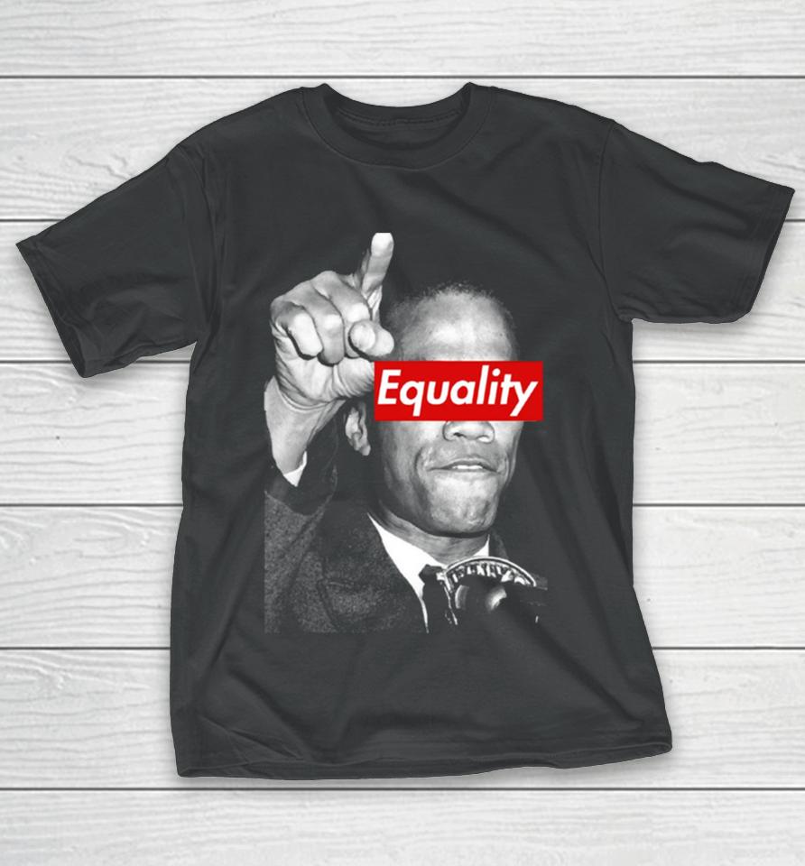 Malcolm X Equality No Racism Black Lives Matter T-Shirt