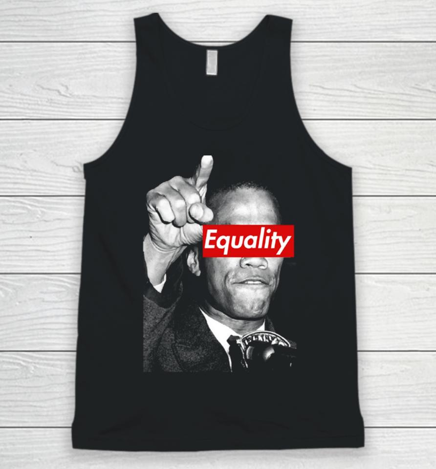 Malcolm X Equality No Racism Black Lives Matter Unisex Tank Top