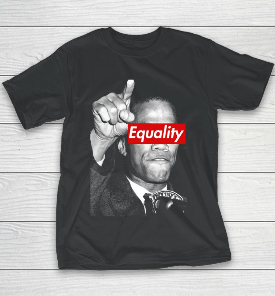 Malcolm X Equality No Racism Black Lives Matter Youth T-Shirt