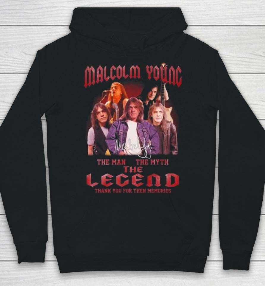 Malcolm Young 2024 The Man The Myth The Legend Thank You For The Memories Signature Hoodie