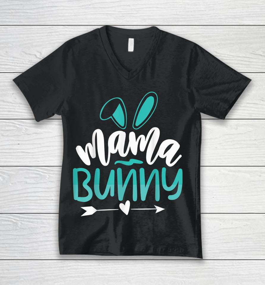 Mama Bunny Easter Unisex V-Neck T-Shirt