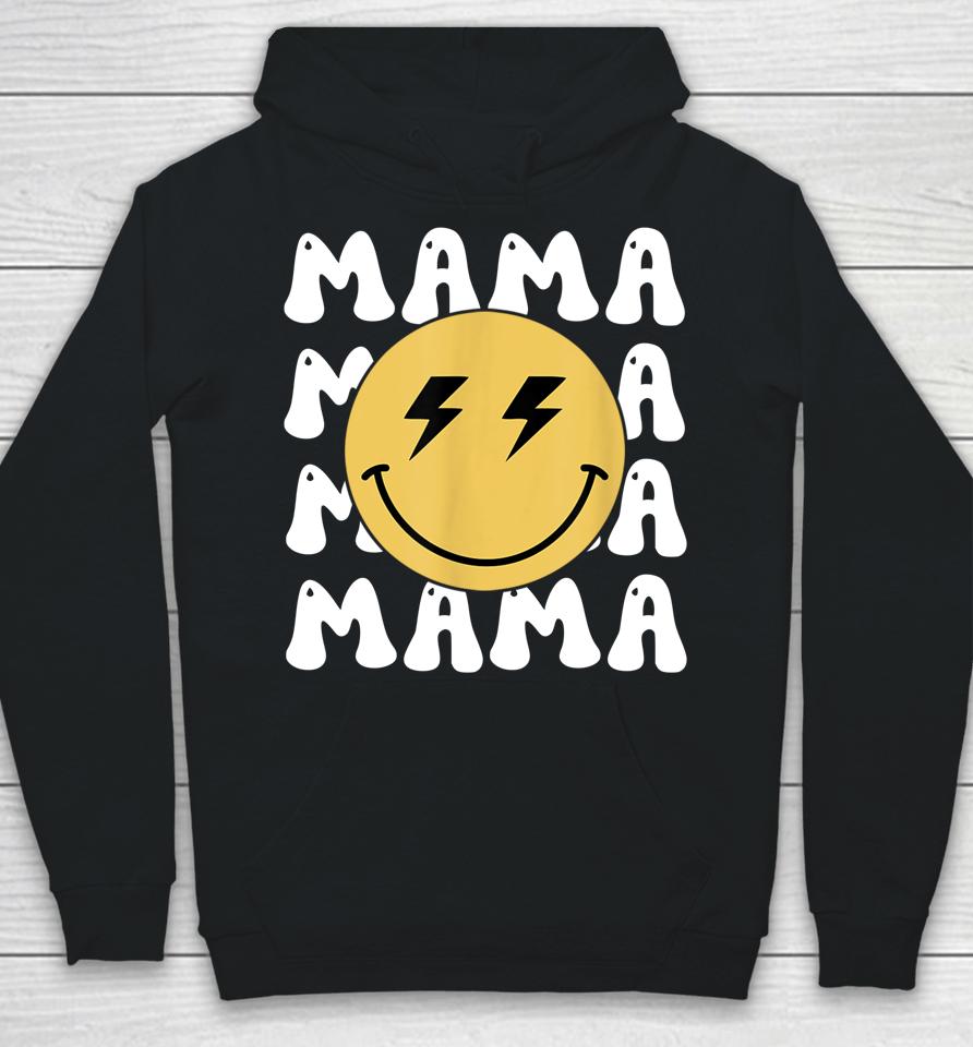 Mama One Happy Dude Birthday Theme Family Matching Bolt Face Hoodie