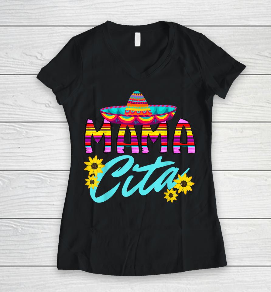 Mamacita Cinco De Mayo Women V-Neck T-Shirt