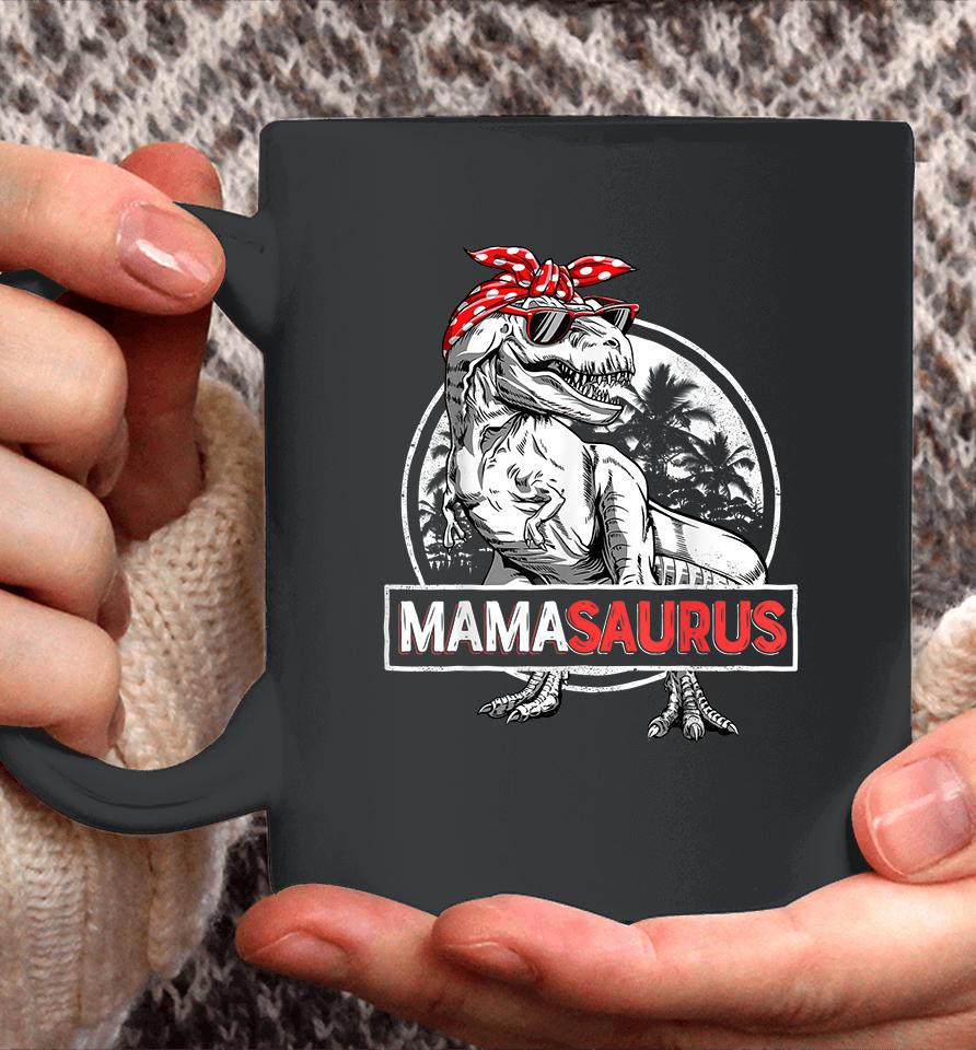 Mamasaurus T-Rex Dinosaur Funny Mama Saurus Mother's Family Coffee Mug