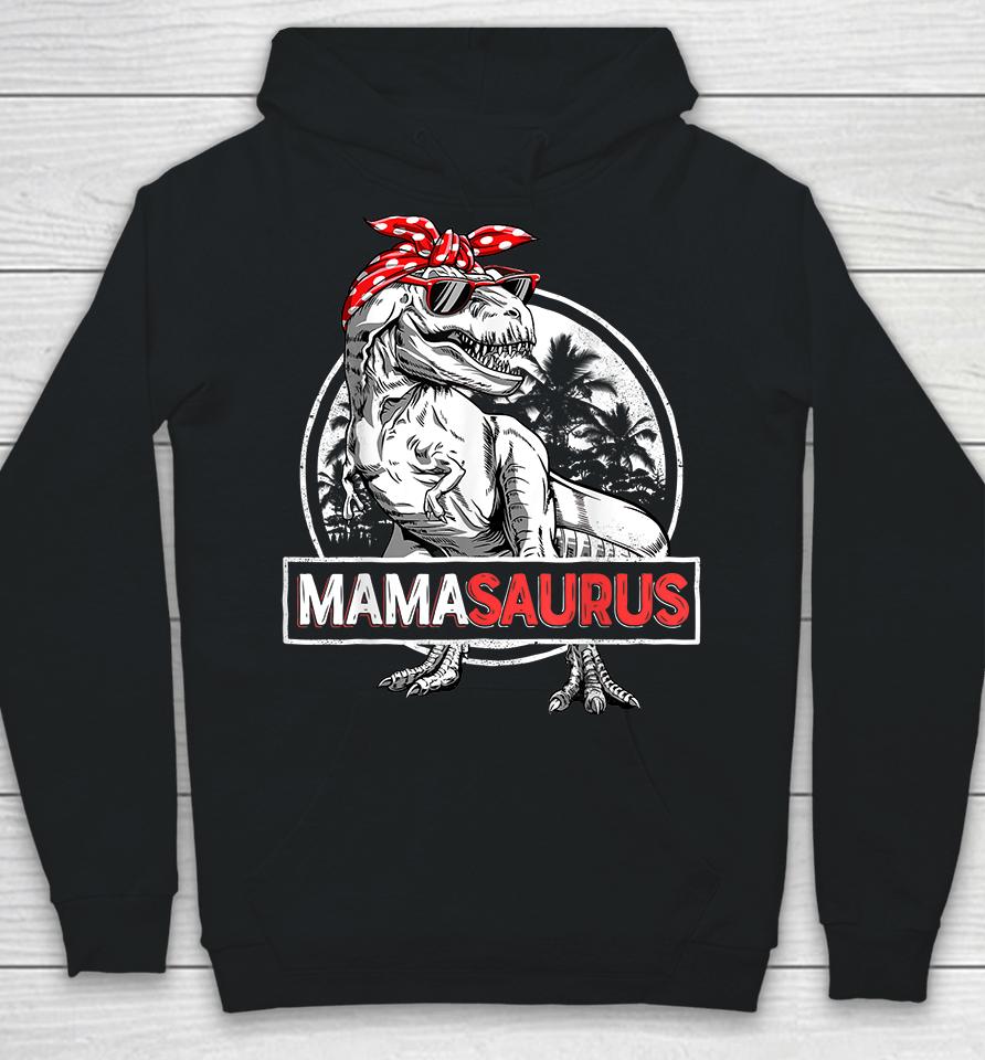 Mamasaurus T-Rex Dinosaur Funny Mama Saurus Mother's Family Hoodie