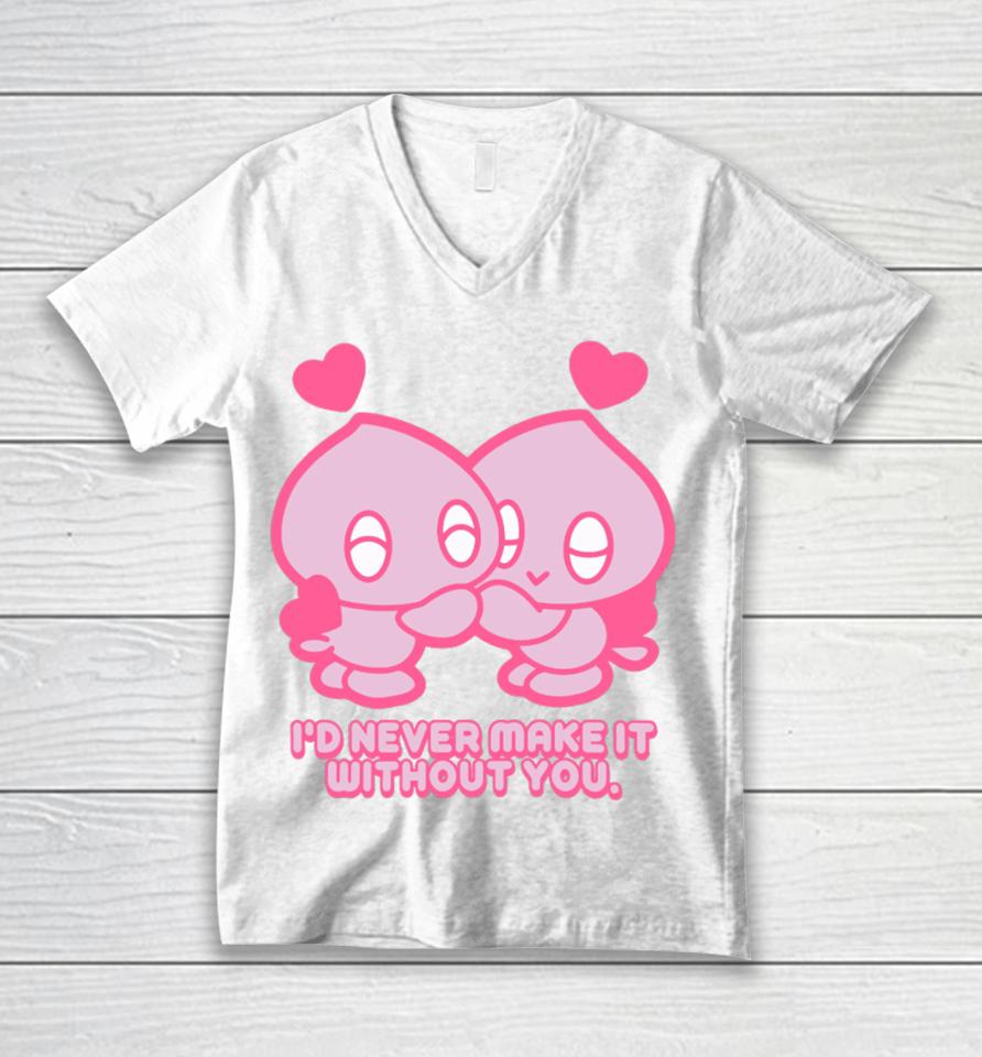 Mamono World I’d Never Make It Without You Unisex V-Neck T-Shirt