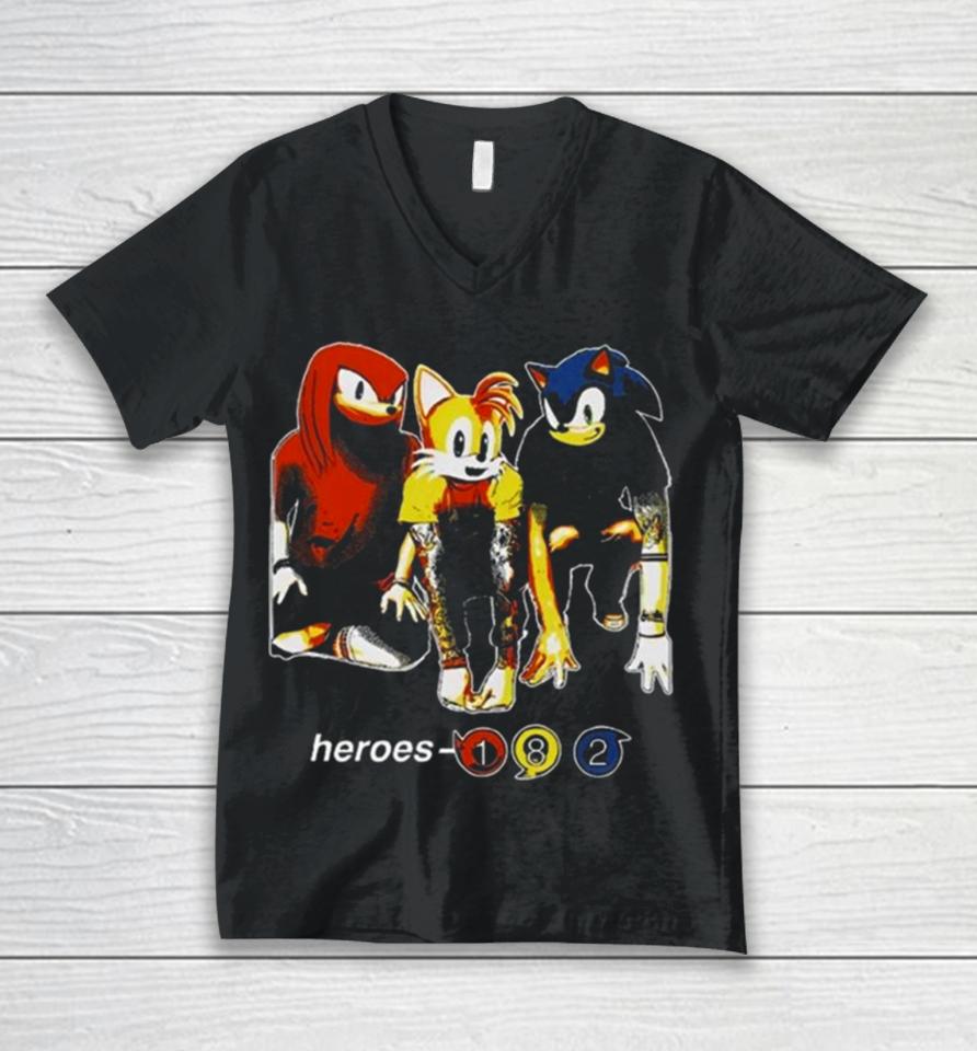 Mamonoworld Heroes 182 Unisex V-Neck T-Shirt